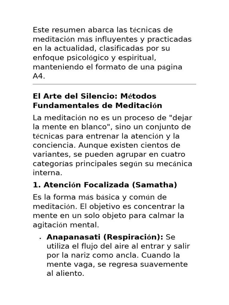 Beneficios de La Meditacion | PDF | Meditación | Qi