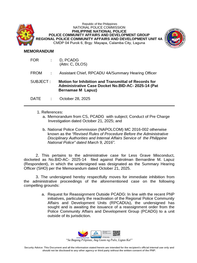 MOTION FOR INHIBIT_acbe8977-234b-4426-b551-275a93d14863 | PDF ...