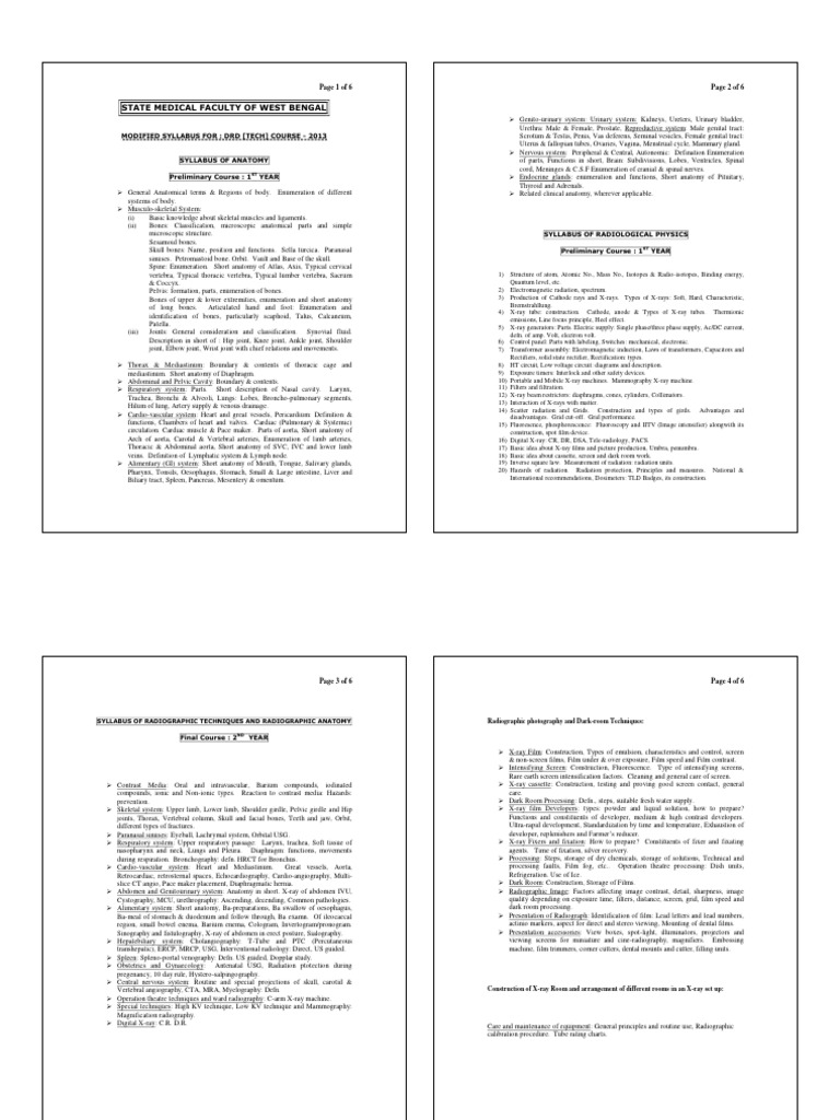 Diploma Radiography Converted | PDF | Magnetic Resonance Imaging | Ct Scan