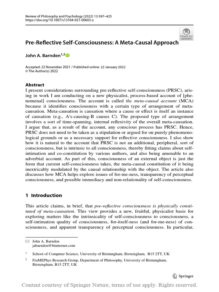Pre-Reflective_Self-Consciousness_A_Meta-Causal_Ap | PDF | Causality ...