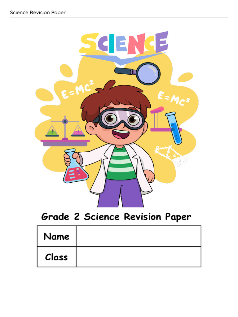 Grade 2 Science Semester 2 Mid Semester Revision Paper | PDF | Cakes | Deer