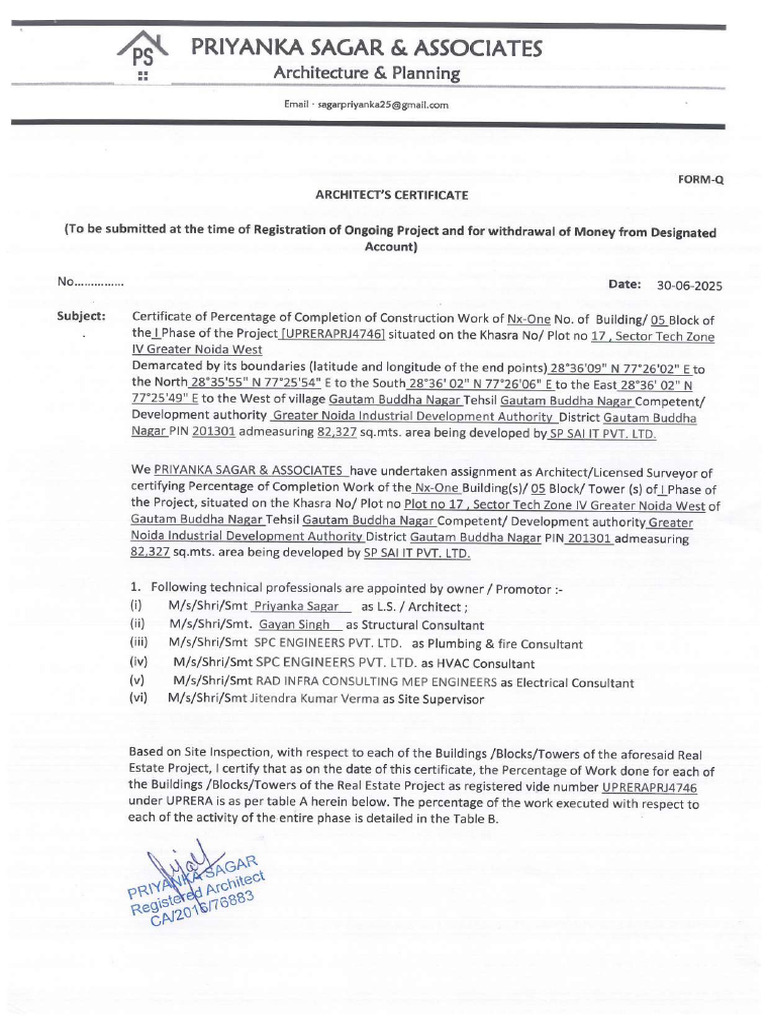 Architect Certificate 30.06.25_compressed | PDF