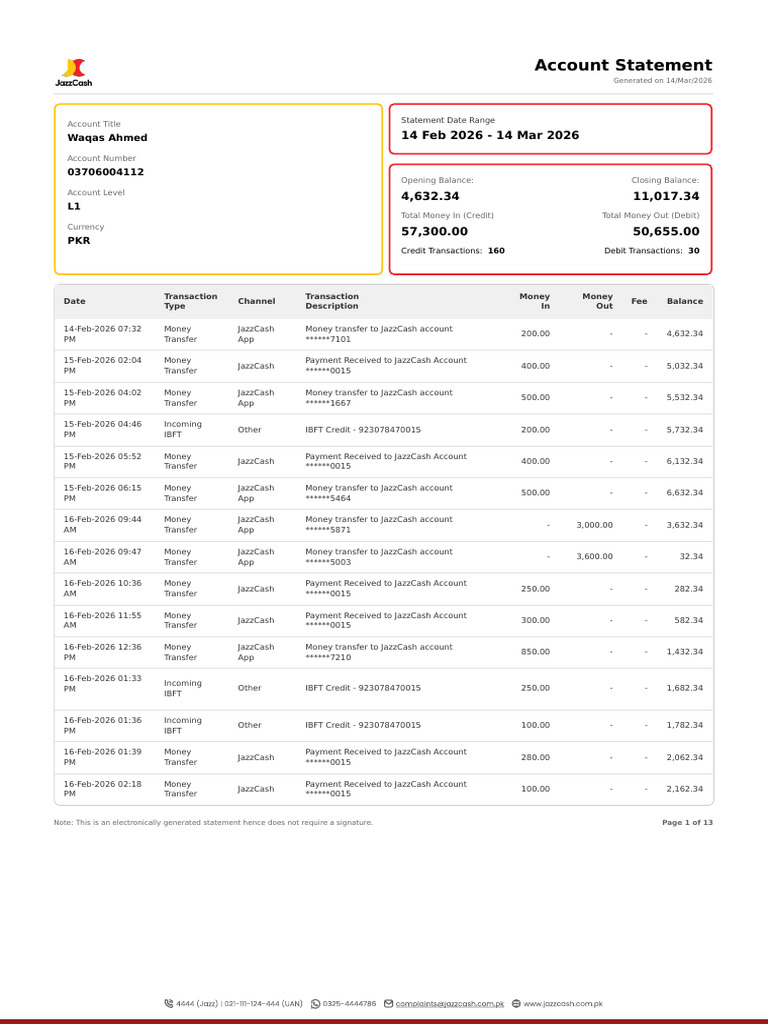 1773470163402_AccountStatement | PDF | Payments | Debits And Credits