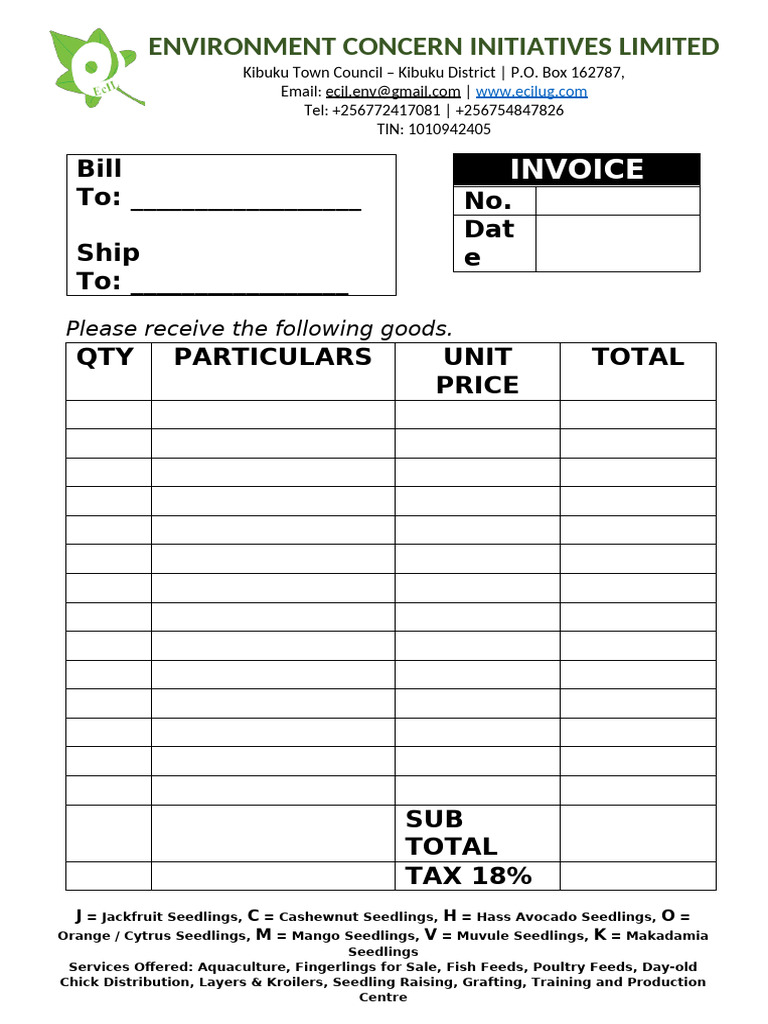 Invoice Note | PDF
