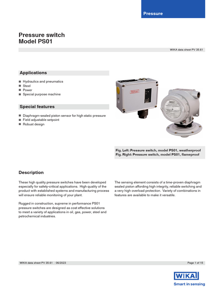 PS01- Datasheet - B and D Series | PDF | Mechanical Engineering | Equipment