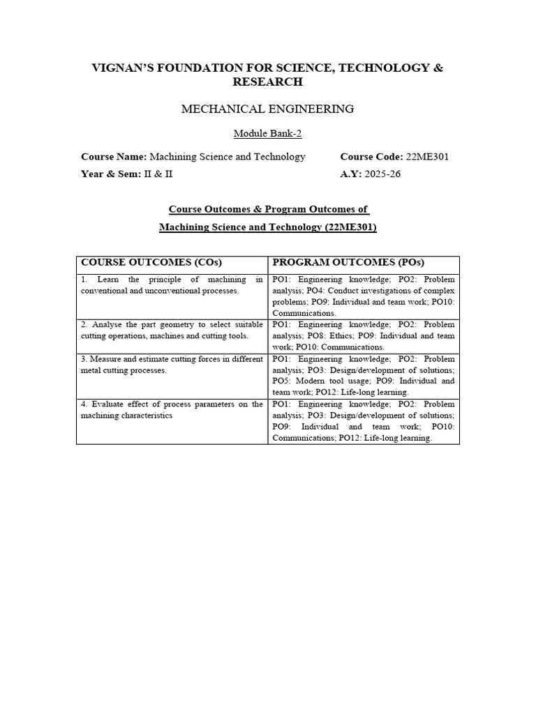 MST Module 2 Question Bank | PDF | Applied And Interdisciplinary ...