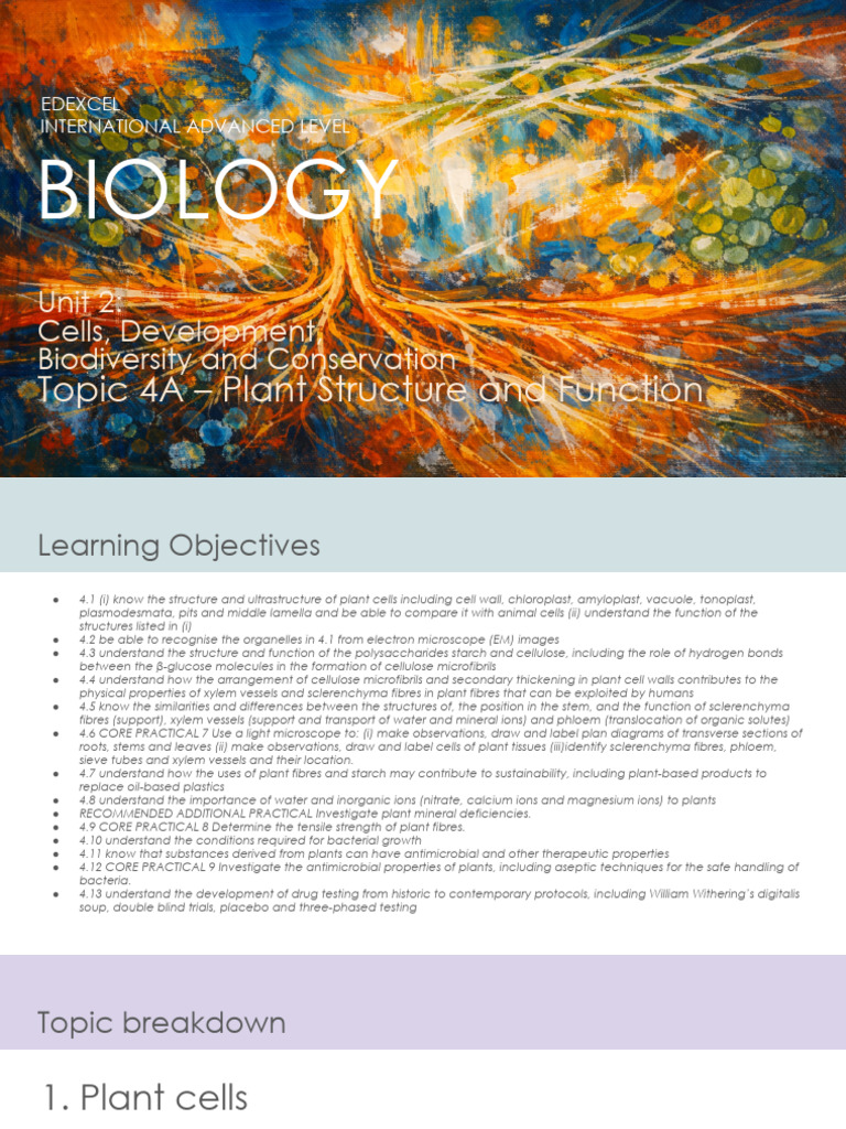 IAL EDEXCEL Topic 4a Slides- Microscope Practical.pptx | PDF | Tissue ...