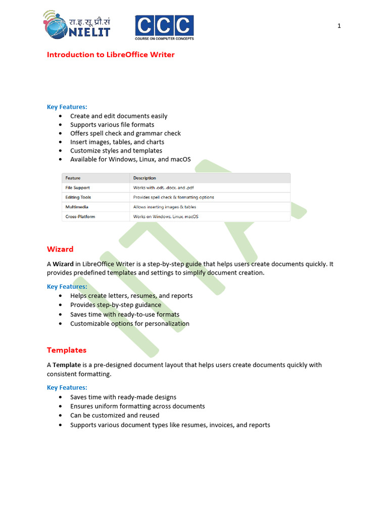 CCC Notes Writer | PDF | Page Layout | Table Of Contents