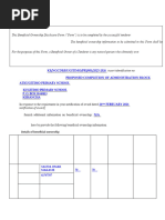 Beneficial Ownership Disclosure Form | PDF | Identity Document | Ownership