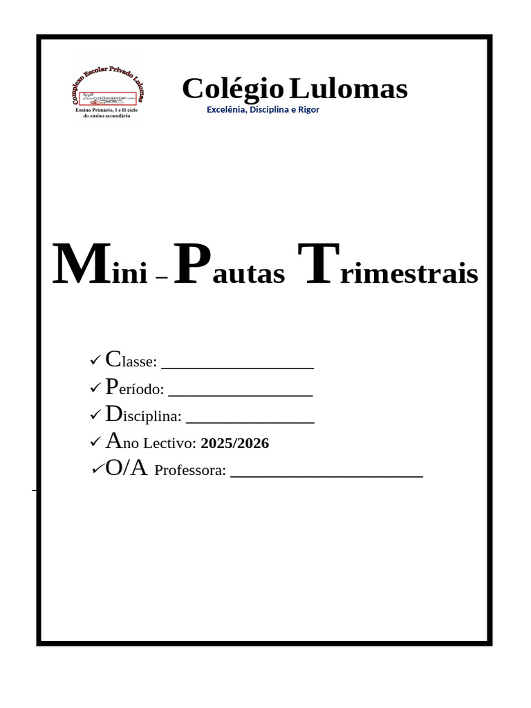 MINI PAUTA ACTUALIZ 2025- 2026 Lulomas (Guardado Automaticamente) | PDF