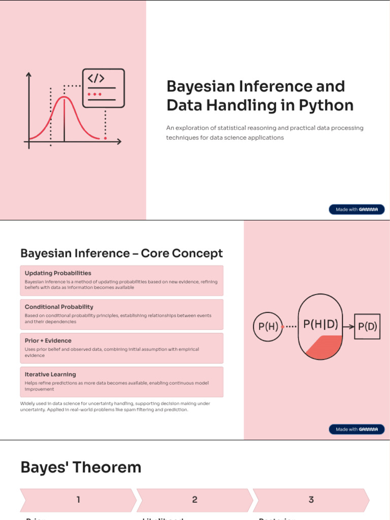 Bayesian Inference and Data Handling in Python | PDF | Bayesian ...