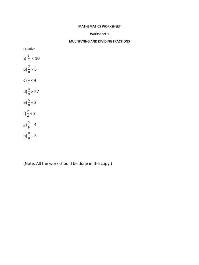 Math Reinforcement Worksheets (1 Till 5) - Class V | PDF | Chess ...