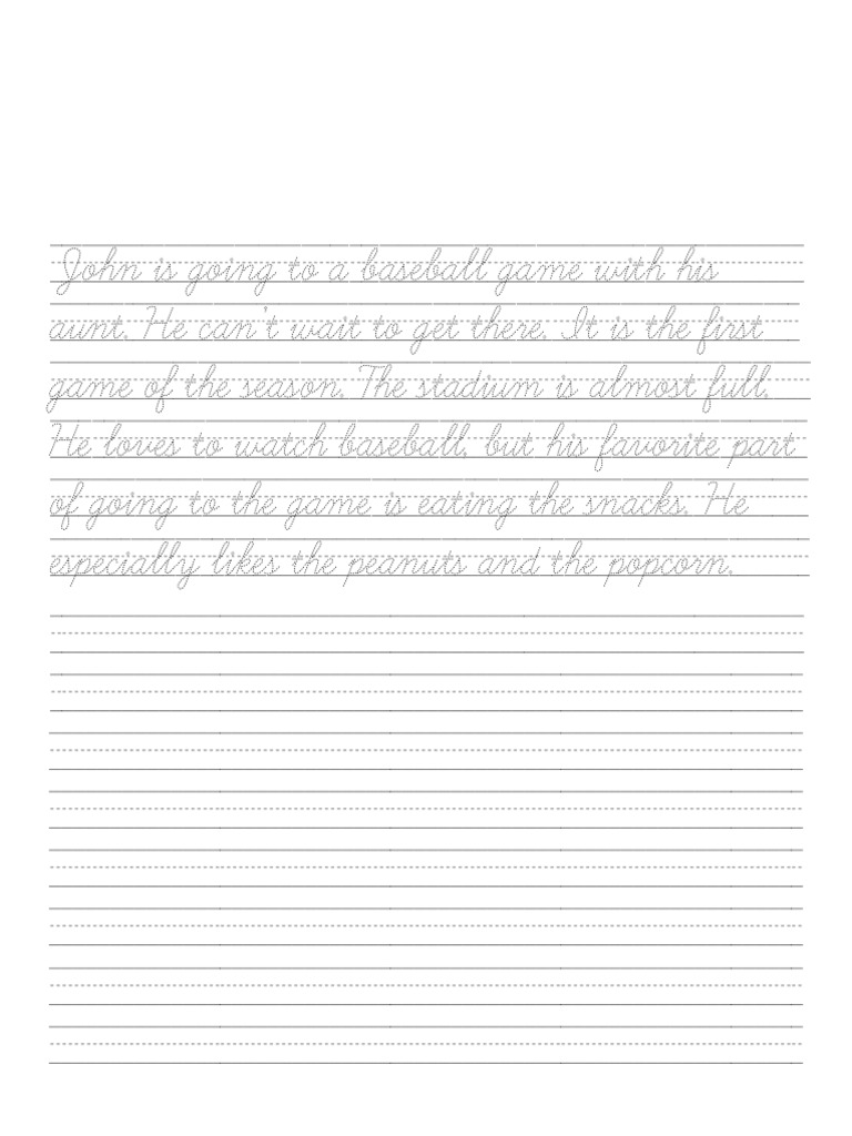 Cursive Writing | PDF
