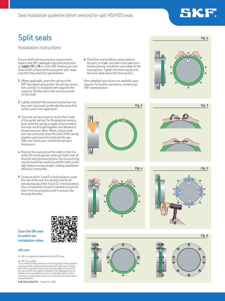 Split Seals Installation Instructions | PDF