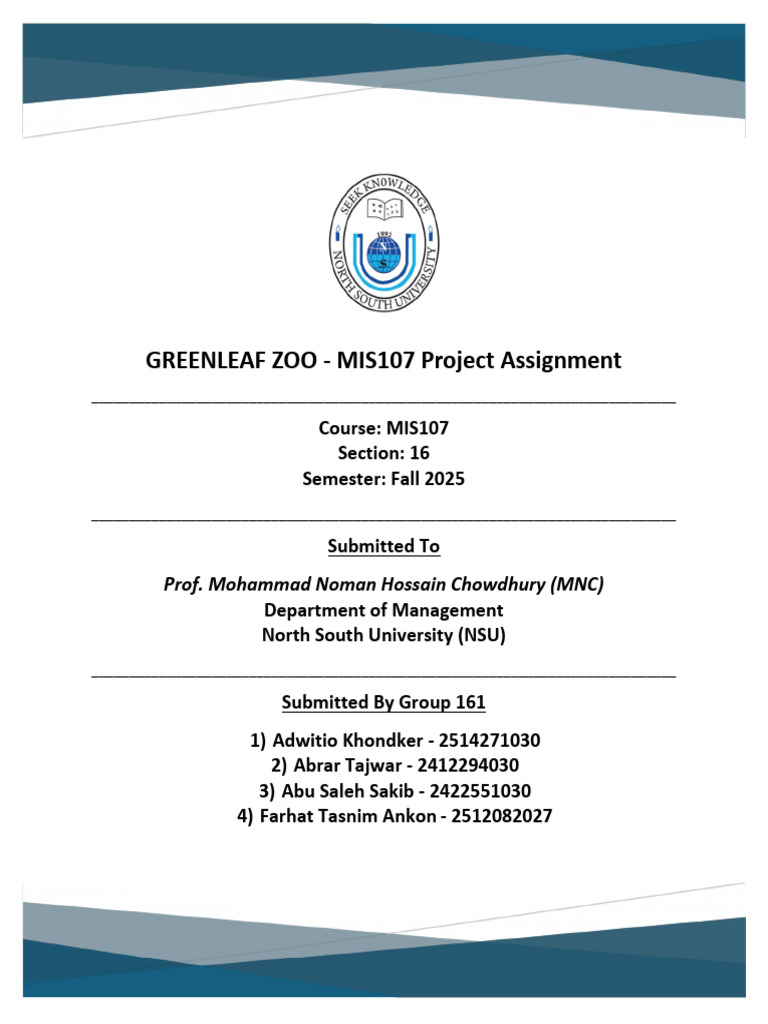 MIS107 Group161 Sec16 Fall25 GroupProject (1) | PDF | Computer Security ...