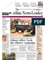 The Milan News-Leader Front Page