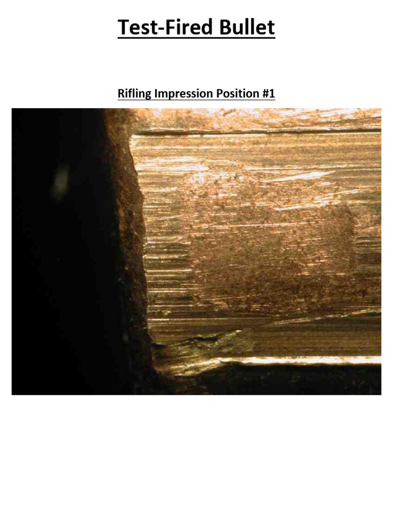Test Fired Bullet | PDF