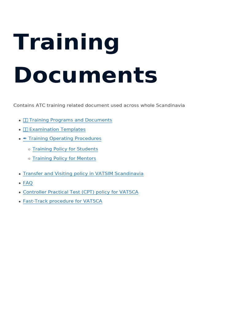 Training Documents | PDF | Air Traffic Control | Aviation