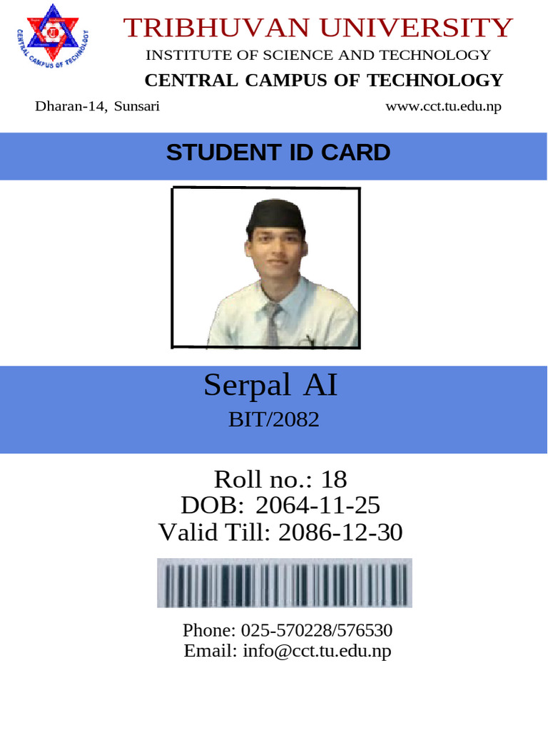 Cct Id Card_iit Project | PDF