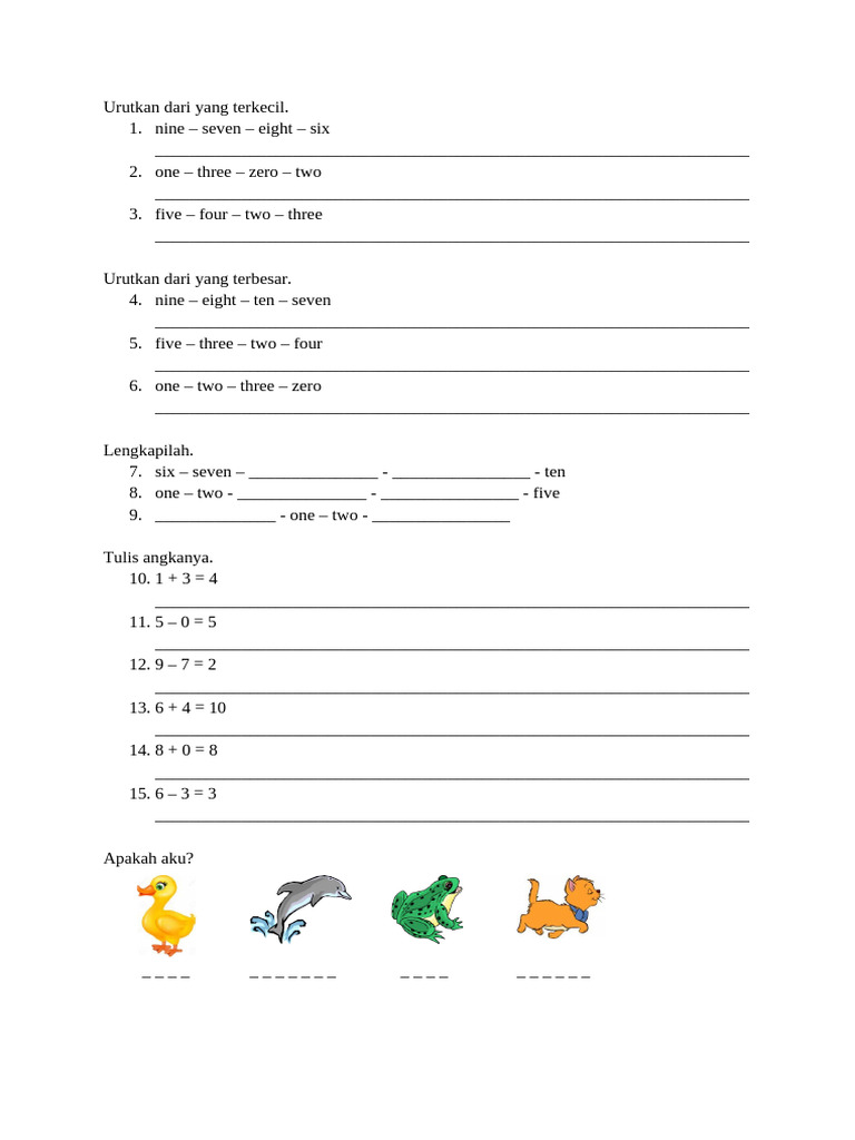 Numbers for Kids | PDF