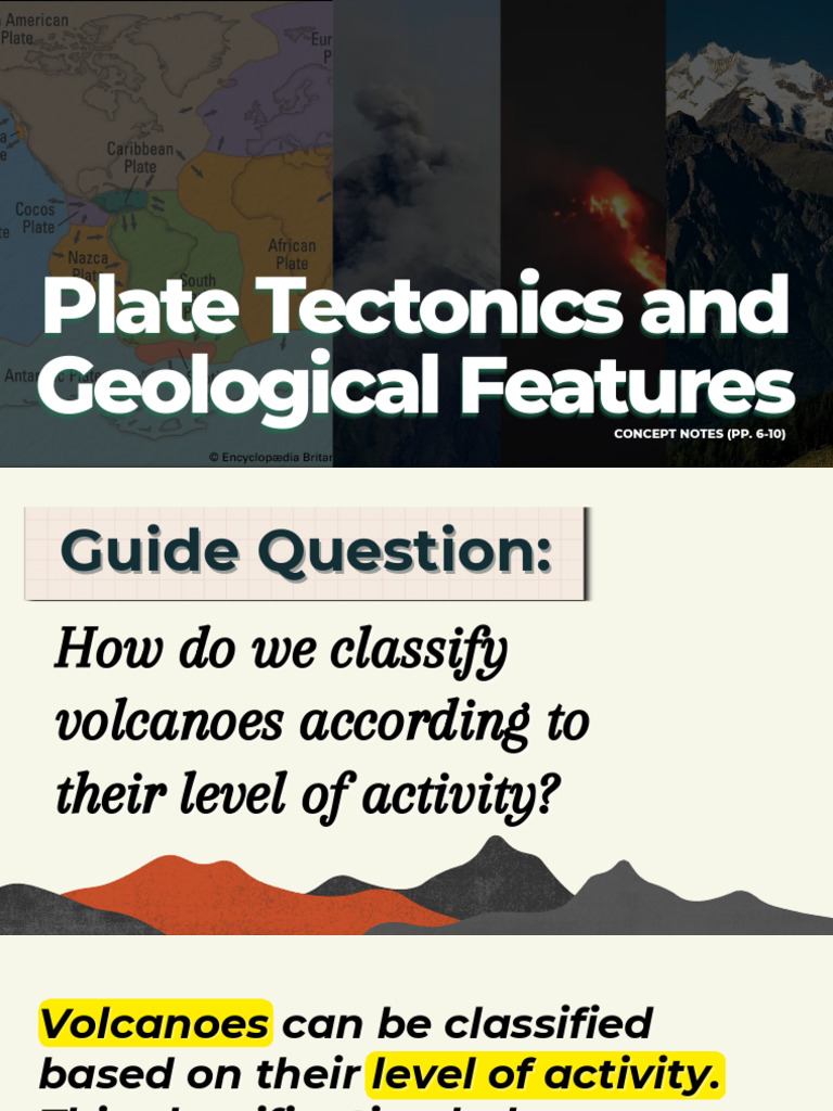 II. Plate Tectonics and Geological Features (1) | PDF | Volcano | Lava
