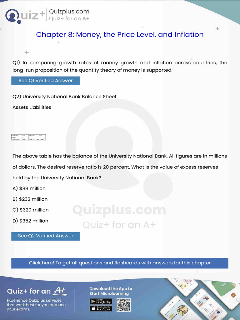 In Comparing Growth Rates of Money Growth and Inflation Across ...
