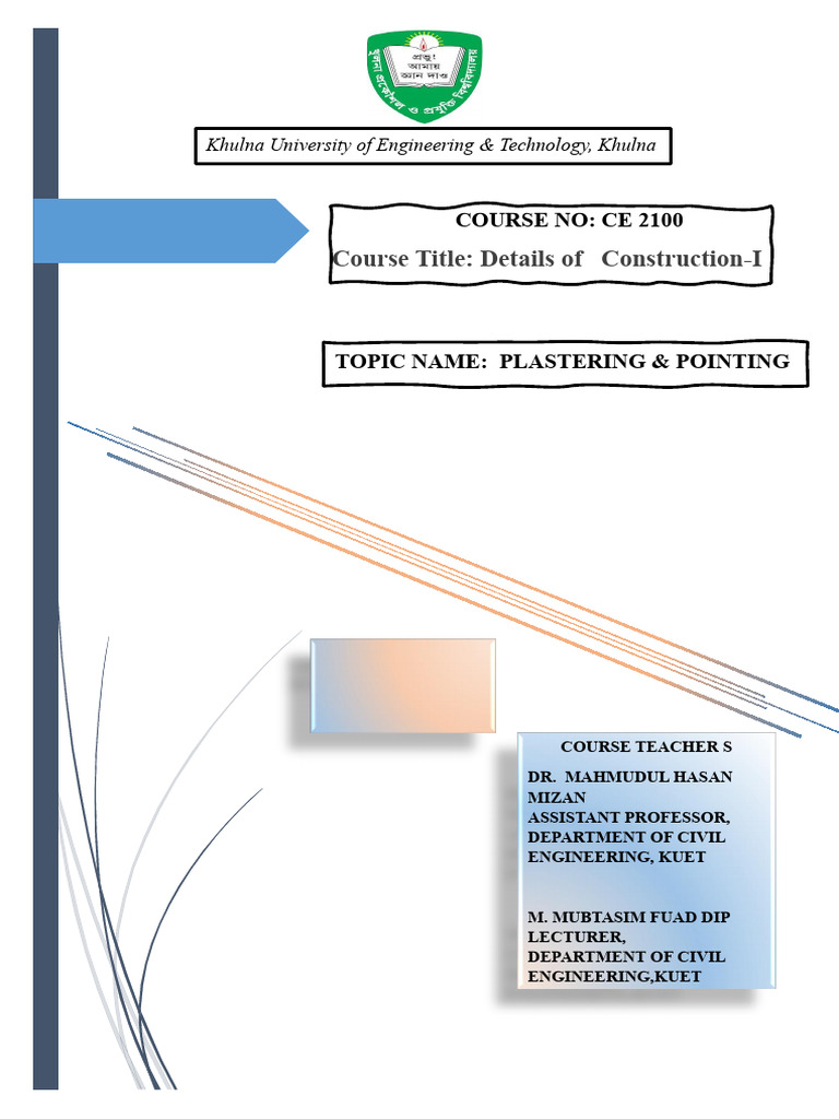 Plastering and Pointing Complete | PDF | Plaster | Lime (Material)