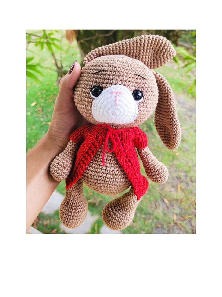 Big Floppy Ears Bunny PDF Amigurumi Pattern | PDF | Amigurumi | Crochet