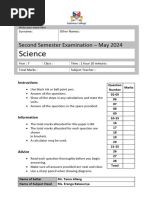 JCE Integrated Science Paper 2 Exam | PDF | Waves | Force