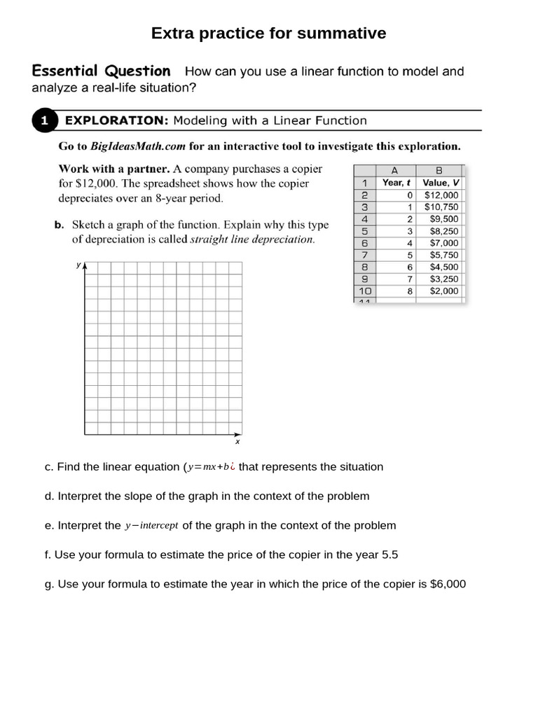 Extra Practice for Summative | PDF