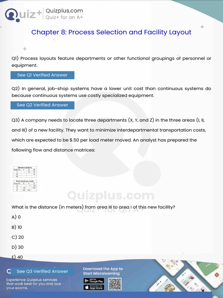 Process Layouts Feature Departments or Other Functional Groupings of ...