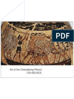 Art of The Orientalizing Period 700-600 BCE