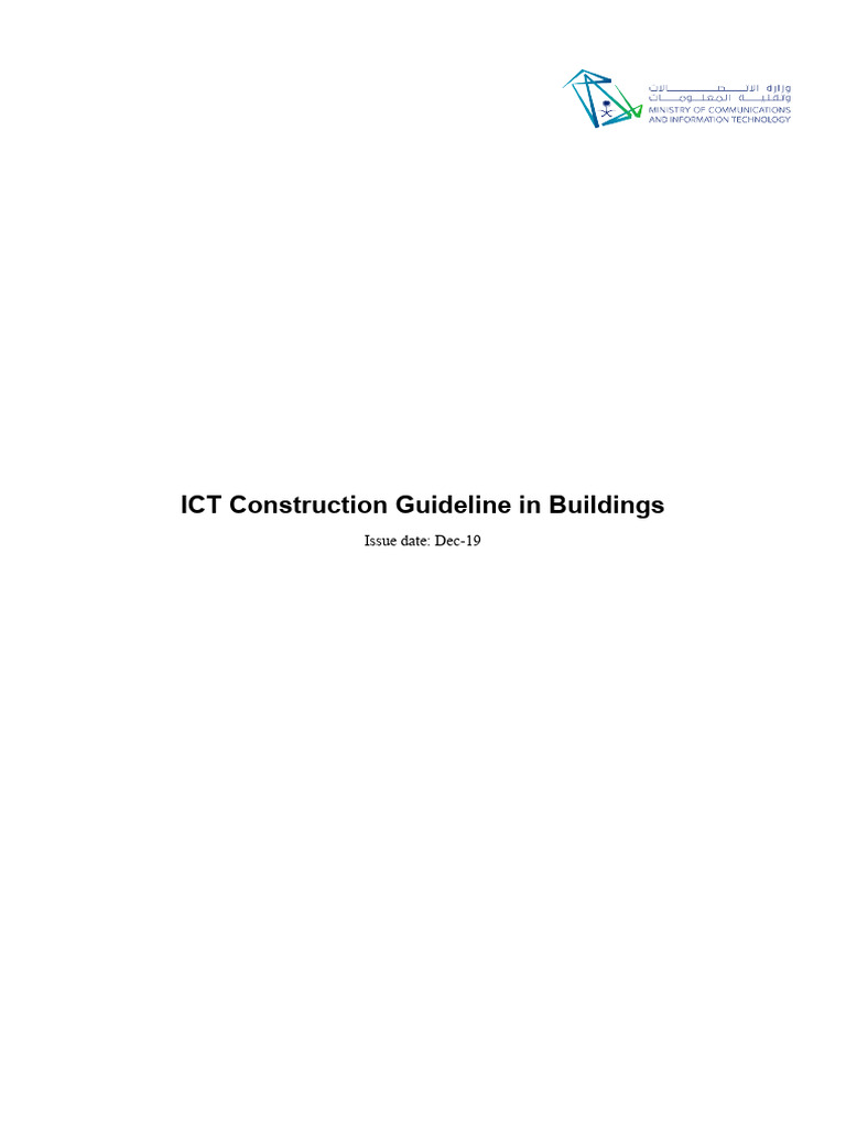 ICT Construction Guideline in Buildings | PDF | Electrical Equipment ...