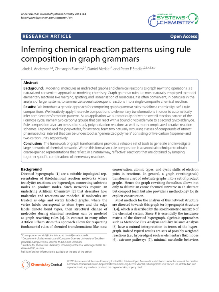 Andersen Et Al. - 2013 - Inferring Chemical Reaction Patterns Using ...
