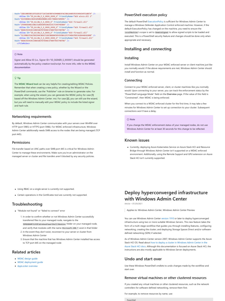 Windows Server Manage Windows Admin Center 30 | PDF | Microsoft Azure ...