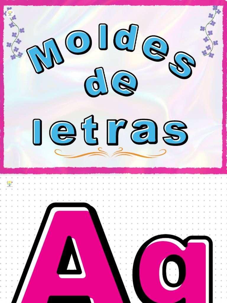 Moldes de Letras A Color | PDF