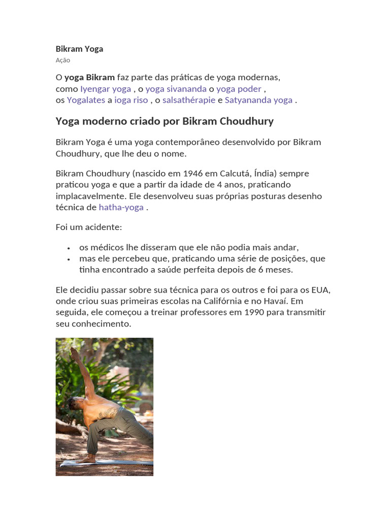 Bikram Yoga | PDF