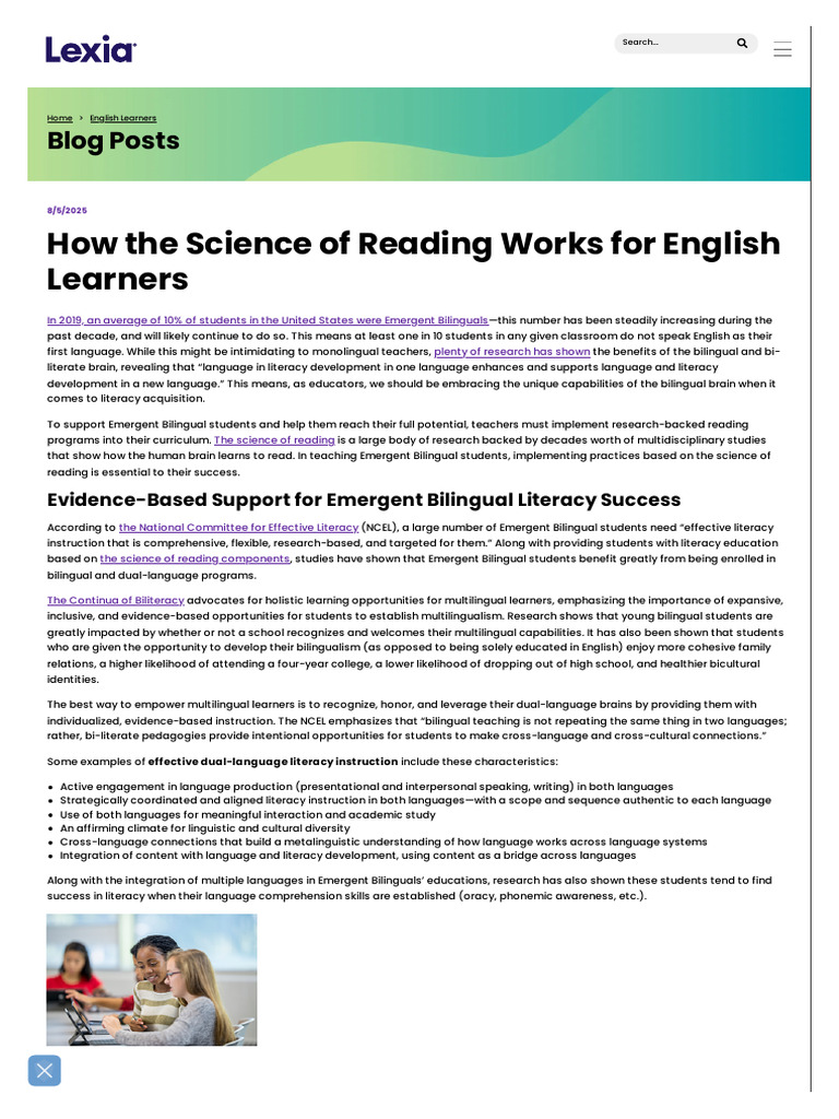 The Science of Reading for ESL- How It Works for English Learners ...