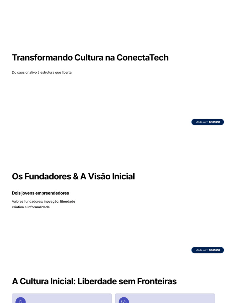Transformando Cultura Na ConectaTech | PDF | Gestão de recursos humanos