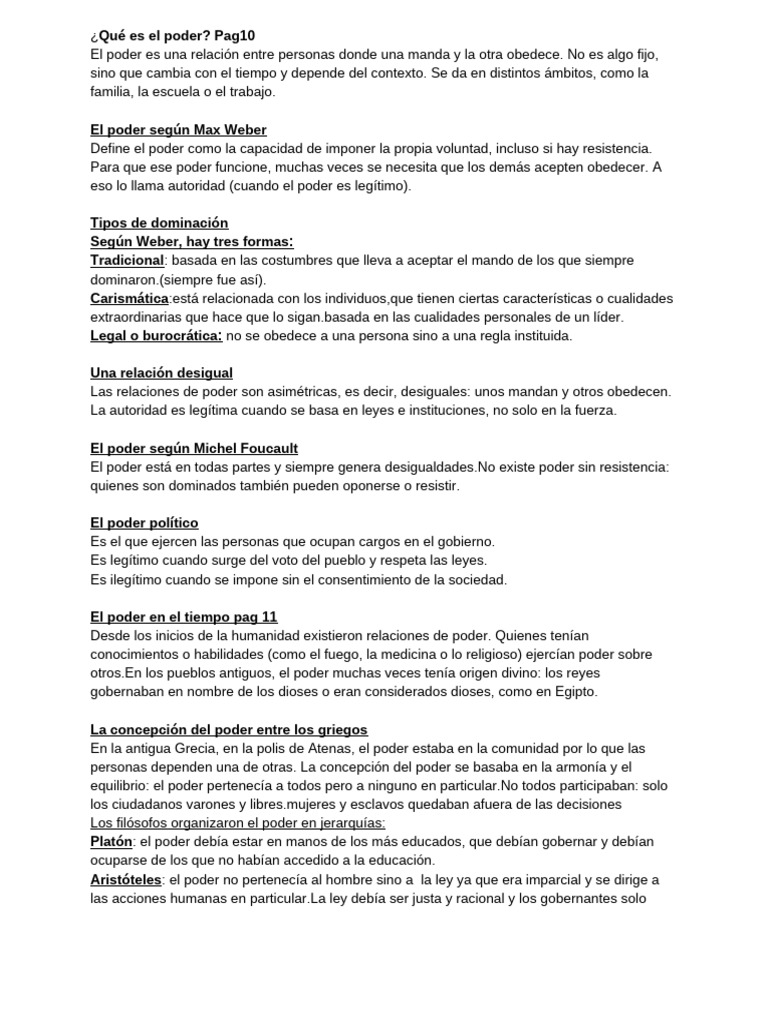 ¿Qué es el poder | PDF | Poder (social y político) | Ciencias Políticas