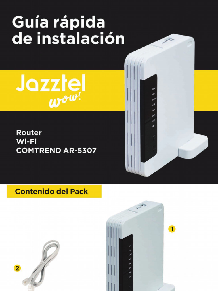 690 Guia Instalacion Router Comtrend Ar 5307 Jazztel | PDF