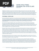 Download Voting While Trans Preparing for Voter ID Laws by Natl Center for Transgender Equality SN102959543 doc pdf
