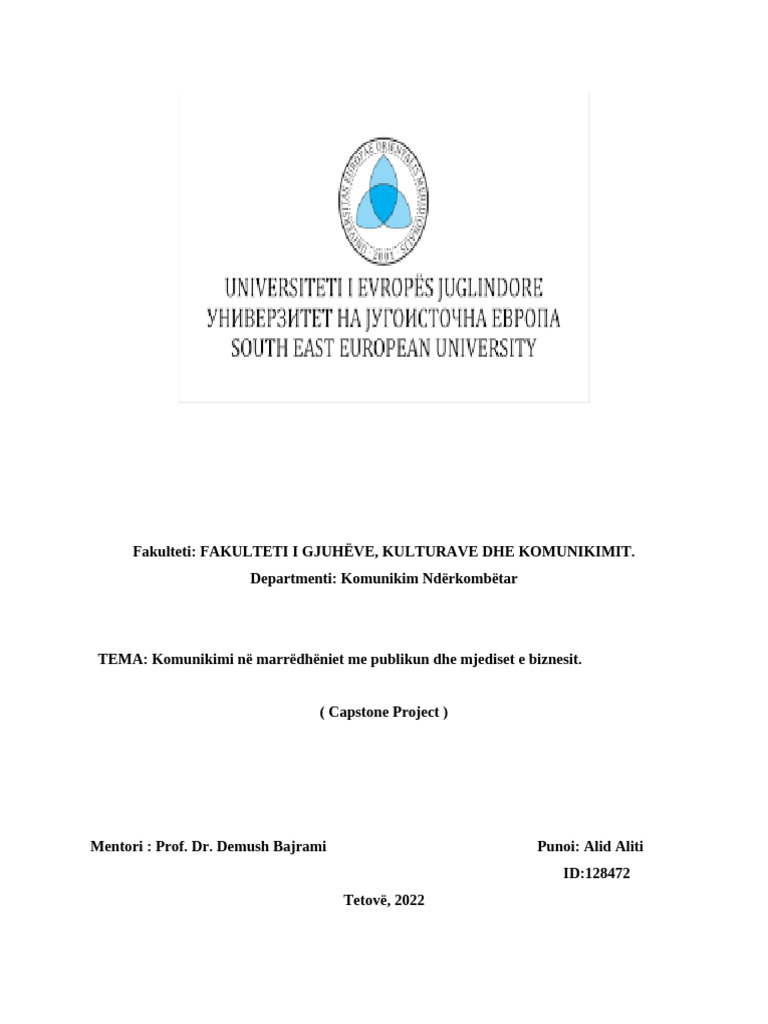 Alid Aliti Capstone | PDF