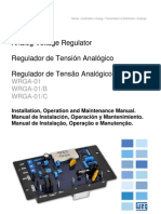WEG Regulador de Tensao Analogico Wrga 01 10000925431 Manual Portugues BR