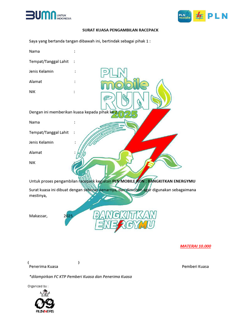 Surat_kuasa_pengambilan_racepack_pln Mobile Run 2025 Bangkitkan ...