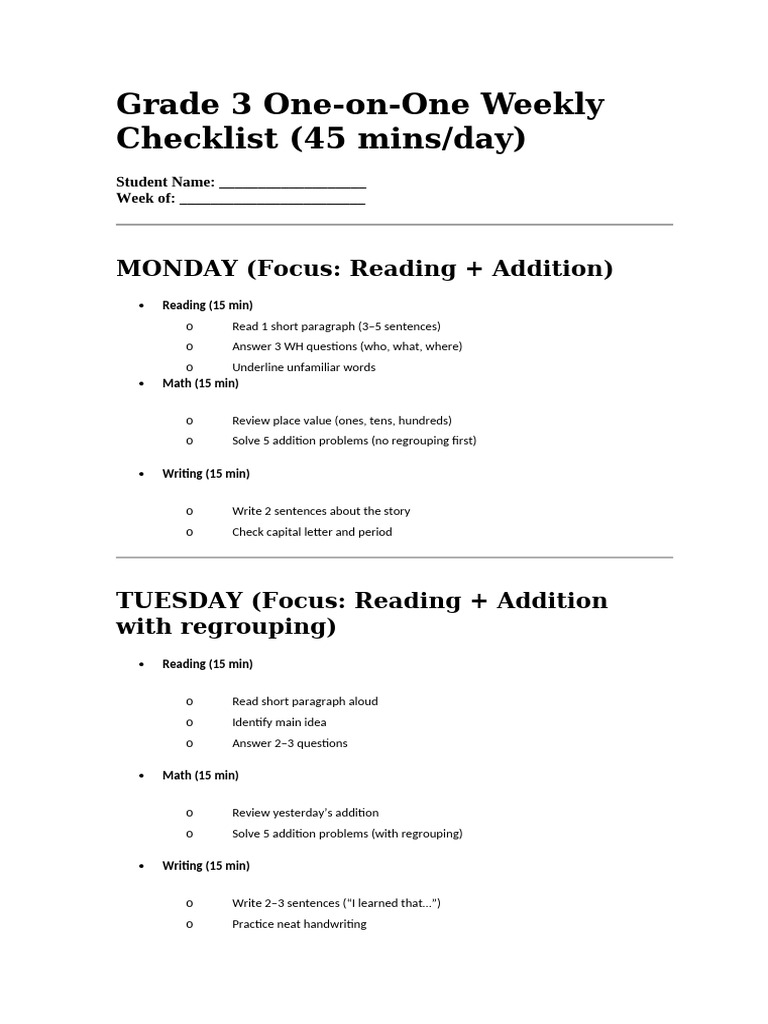 Grade 3 One | PDF