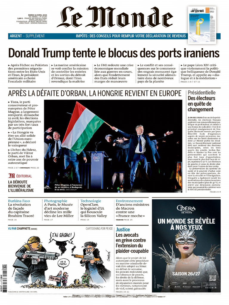 Le Monde 2026-04-14 Fr.downmagaz.net | PDF