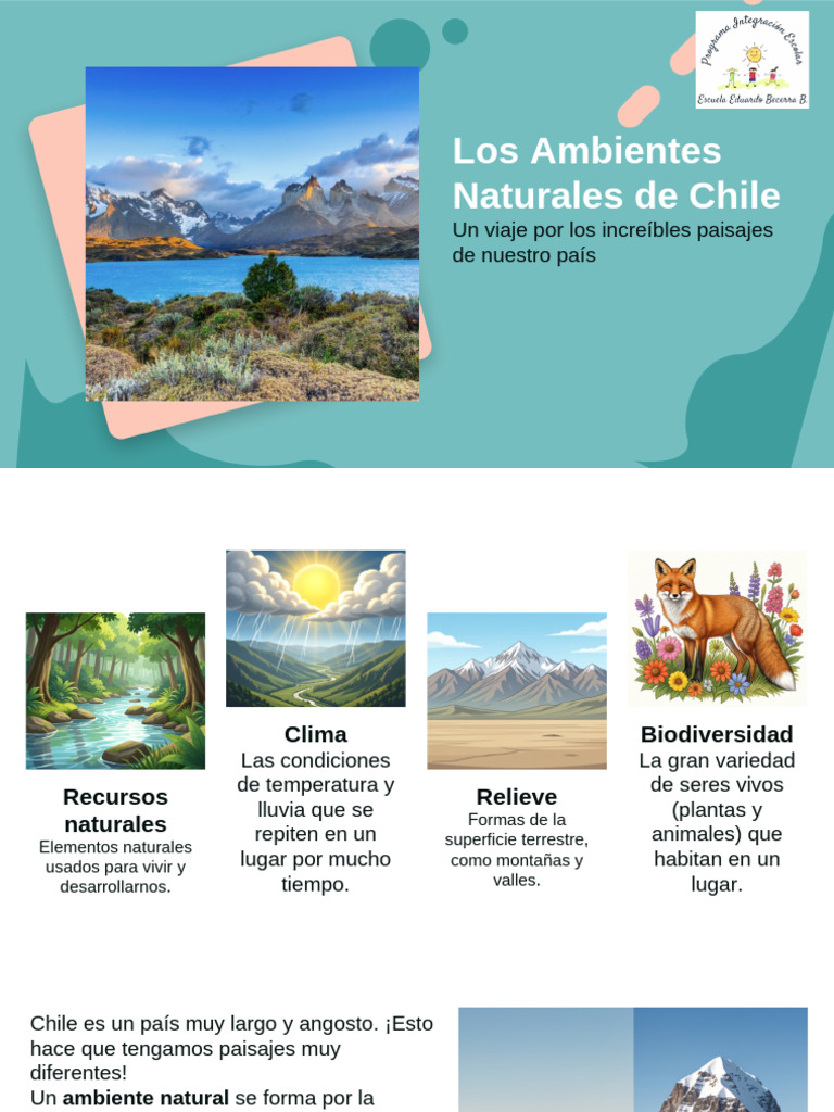 Los-Ambientes-Naturales-de-Chile.pptx (1) | PDF | Clima templado | Clima