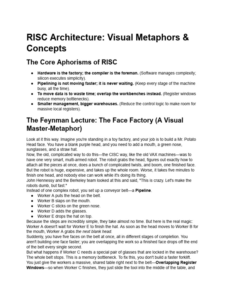 RISC Architecture Visualizations | PDF | Computer Hardware | Computer ...