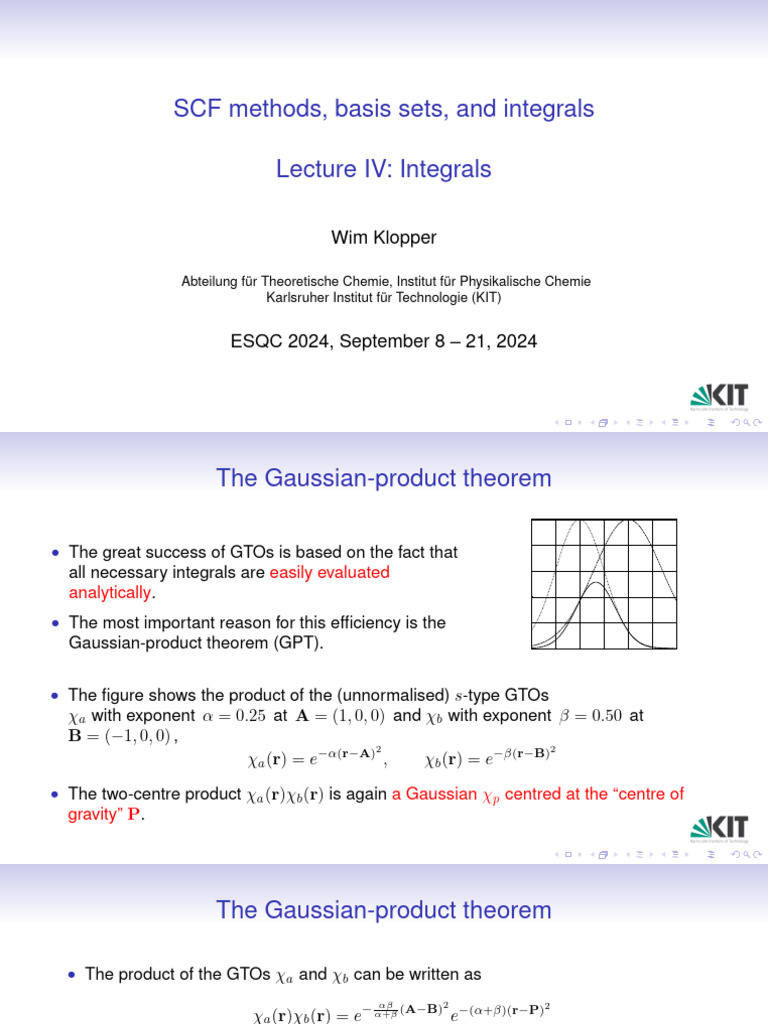 Molecular Intergal | PDF | Density Functional Theory | Physics